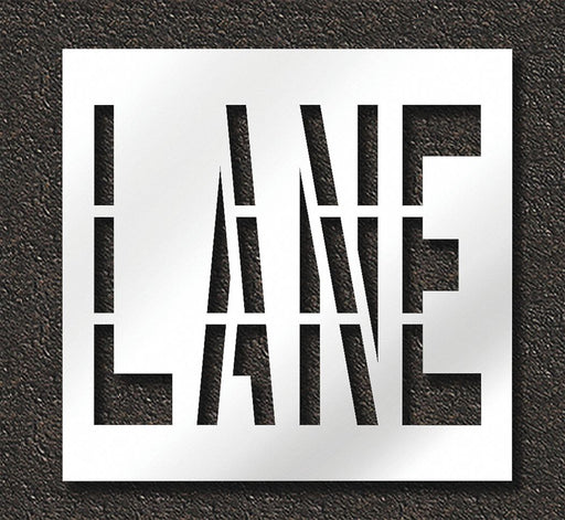 Pavement Stencil Lane