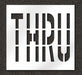 IndividualStencil Message Polyethylene