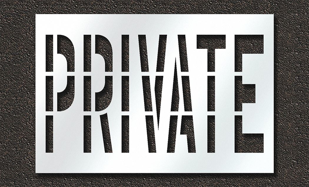 IndividualStencil Message Polyethylene