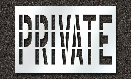 IndividualStencil Message Polyethylene