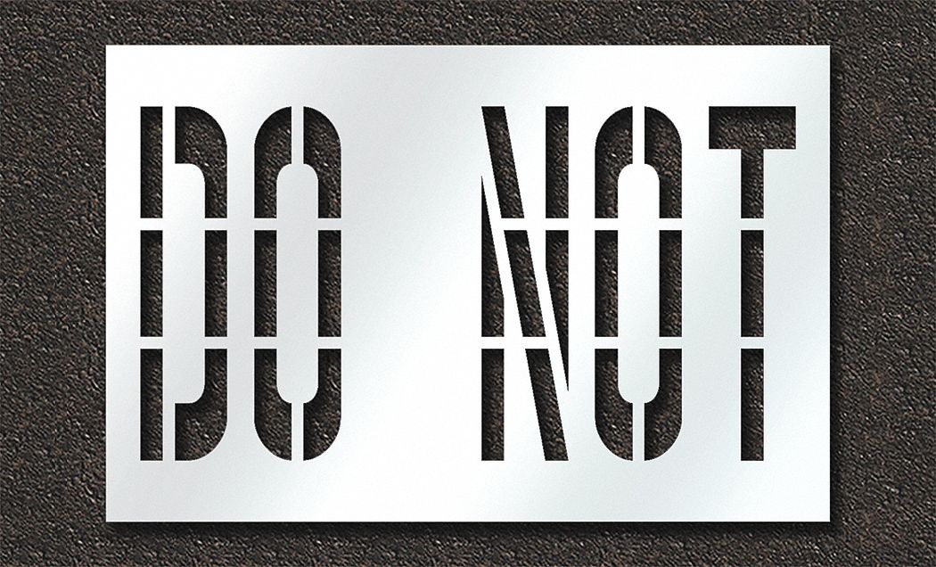 IndividualStencil Message Polyethylene