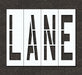 IndivStencil Message Polyethylene 4pcs