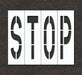 IndivStencil Message Polyethylene 4pcs