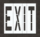 Pavement Stencil Exit