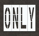 Pavement Stencil Only