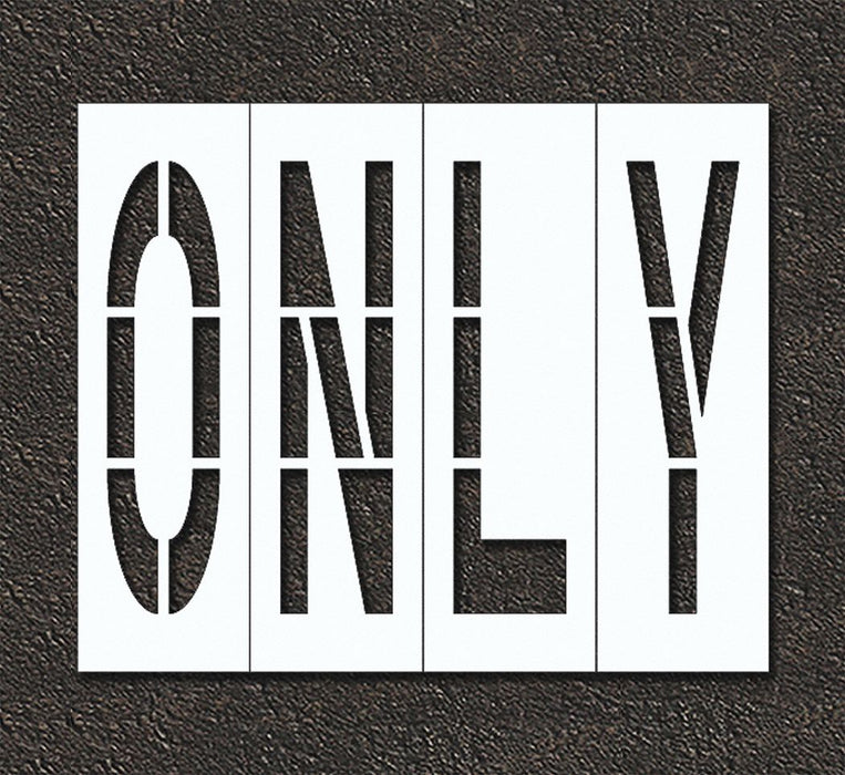IndivStencil Message Polyethylene 4pcs