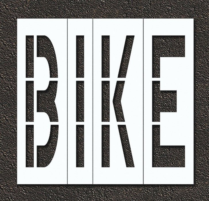 IndivStencil Message Polyethylene 4pcs