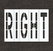 IndividualStencil Message Polyethylene