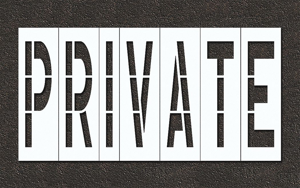 IndividualStencil Message Polyethylene