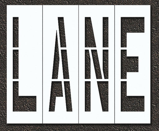 IndivStencil Message Polyethylene 4pcs