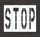 IndivStencil Message Polyethylene 4pcs