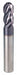 Ball End Mill 3/8 Dia 7/8 Cut Carbide