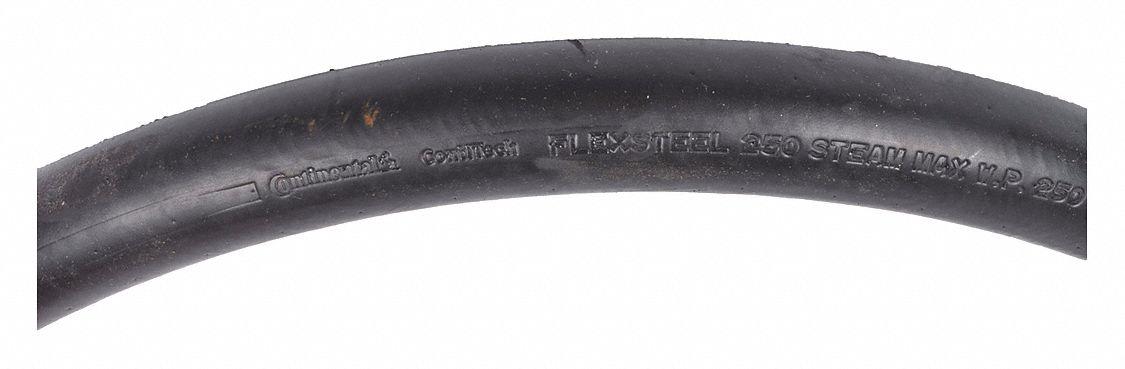 Steam Hose 1-1/4 ID x 50 ft L Black