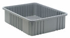 Grid Container Gray 22.5 x 17.5 x 6 in.