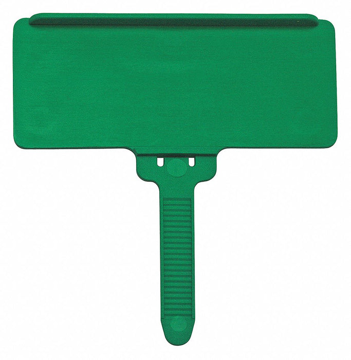 LabelHolder 3inL 1.375inW Green PK25
