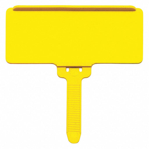 LabelHolder 3inL 1.375inW Yellow PK25