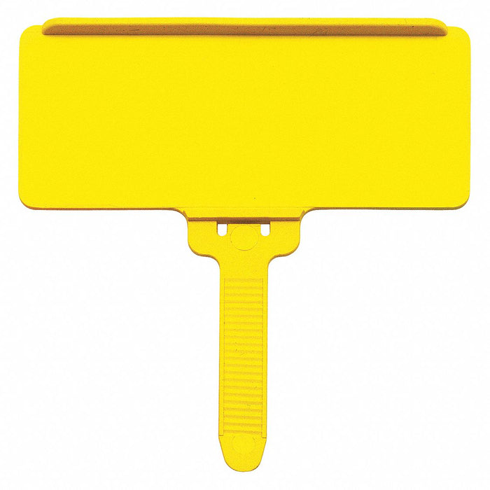 LabelHolder 3inL 1.375inW Yellow PK25