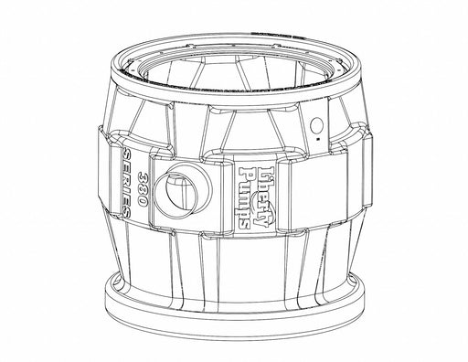 SewageBasin 41gal Polyethylene 24in