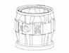 SewageBasin 41gal Polyethylene 24in