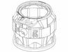 SewageBasin 46gal Polyethylene 29.5in