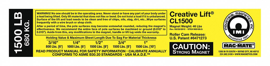 Replacement Capacity Sticker