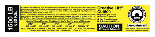 Replacement Capacity Sticker