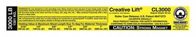 Replacement Capacity Sticker