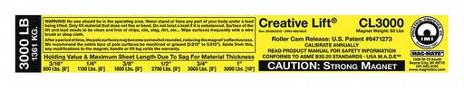Replacement Capacity Sticker