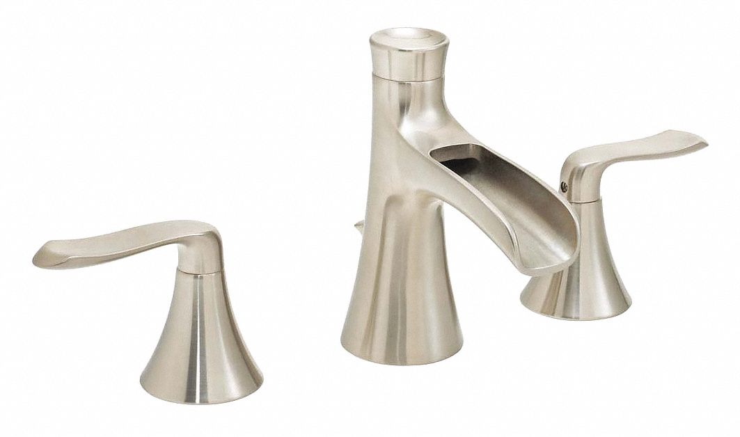 Straight Brushed Nickel Speakman Caspian