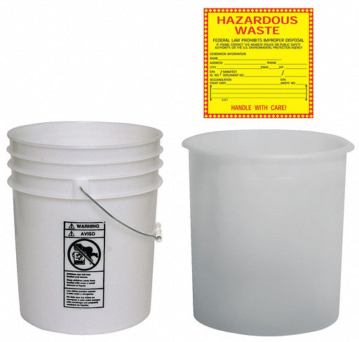 Pail Kit Plastic Natural Open Head
