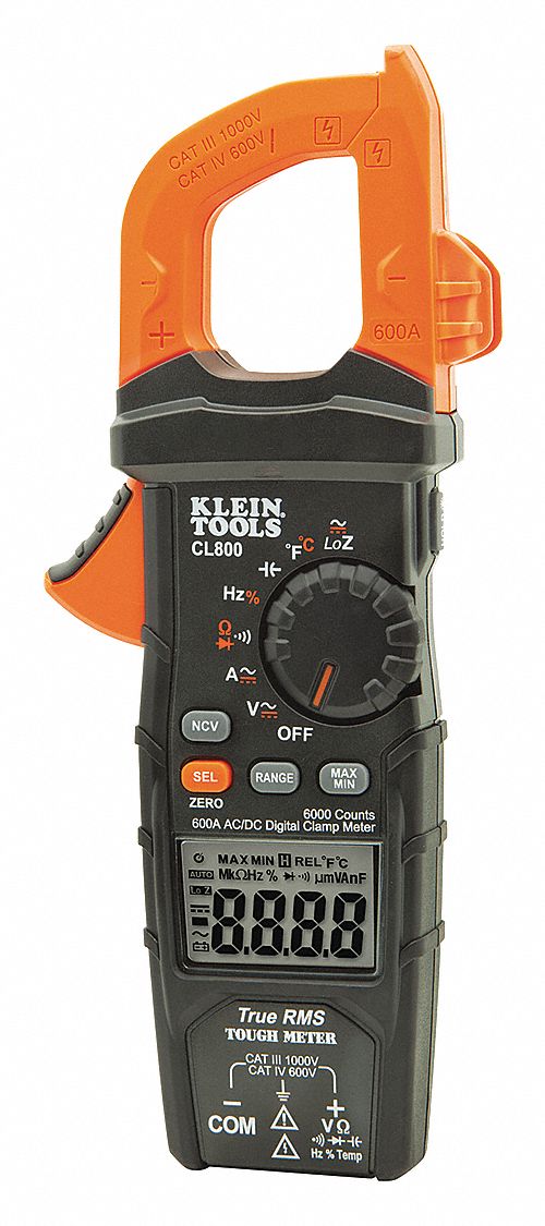 Clamp Meter Digital LCD 6000uF TRMS