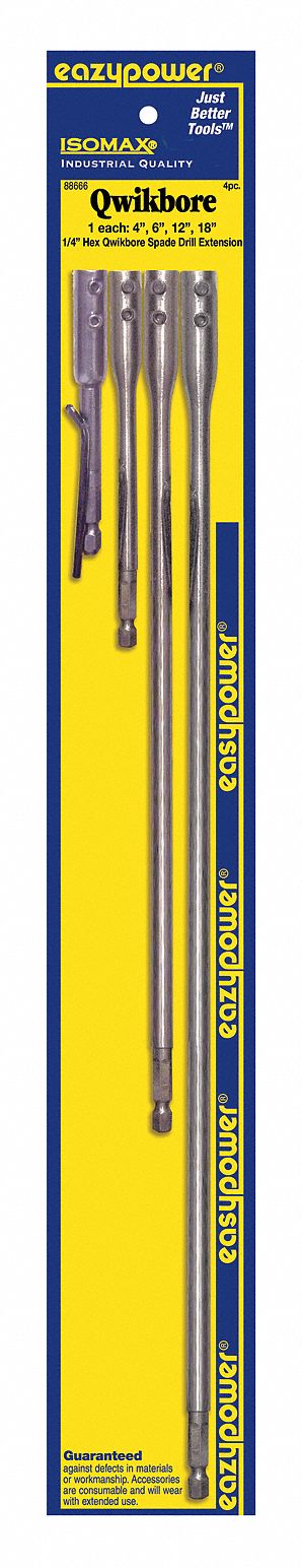 Drill Extension Wood Drills 1/4 in PK4