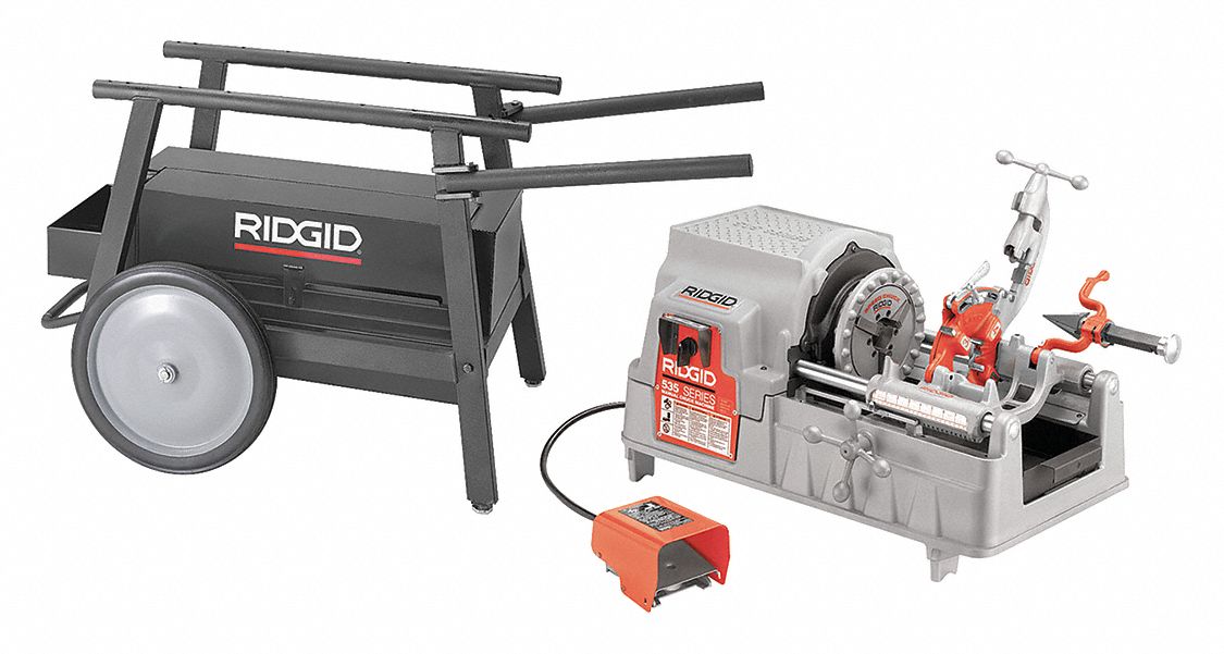 Pipe Thread Machine w/Stand 1/8 to 2 