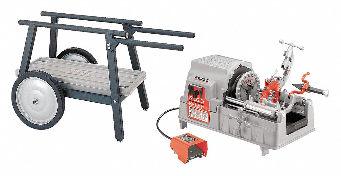 Pipe Thread Machine w/Stand 1/8 to 2 