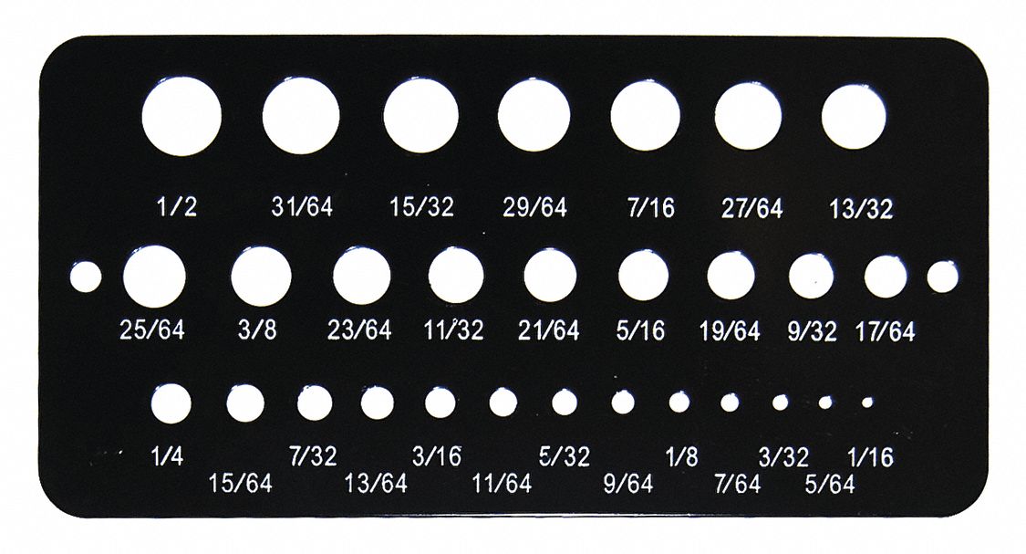 Fractional Drill Guage 1/16-1/2 in.