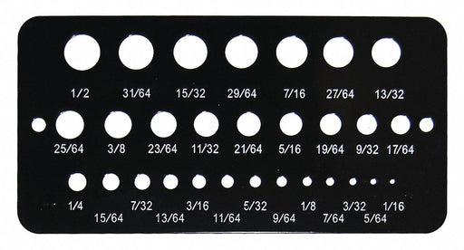 Fractional Drill Guage 1/16-1/2 in.