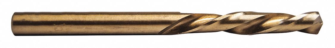 Left Hand Cobalt Jobber Drill Bit 3/16in