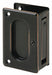 Tray/Edge Pull Black Brass 2 1/2 in W