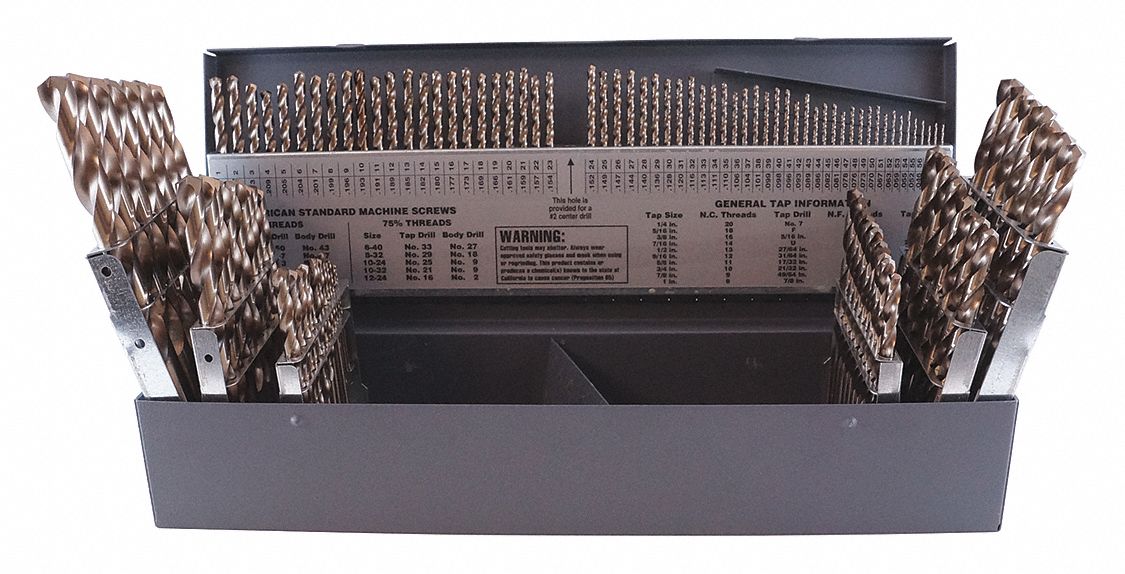 Jobber Drill Set 115 pc Cobalt