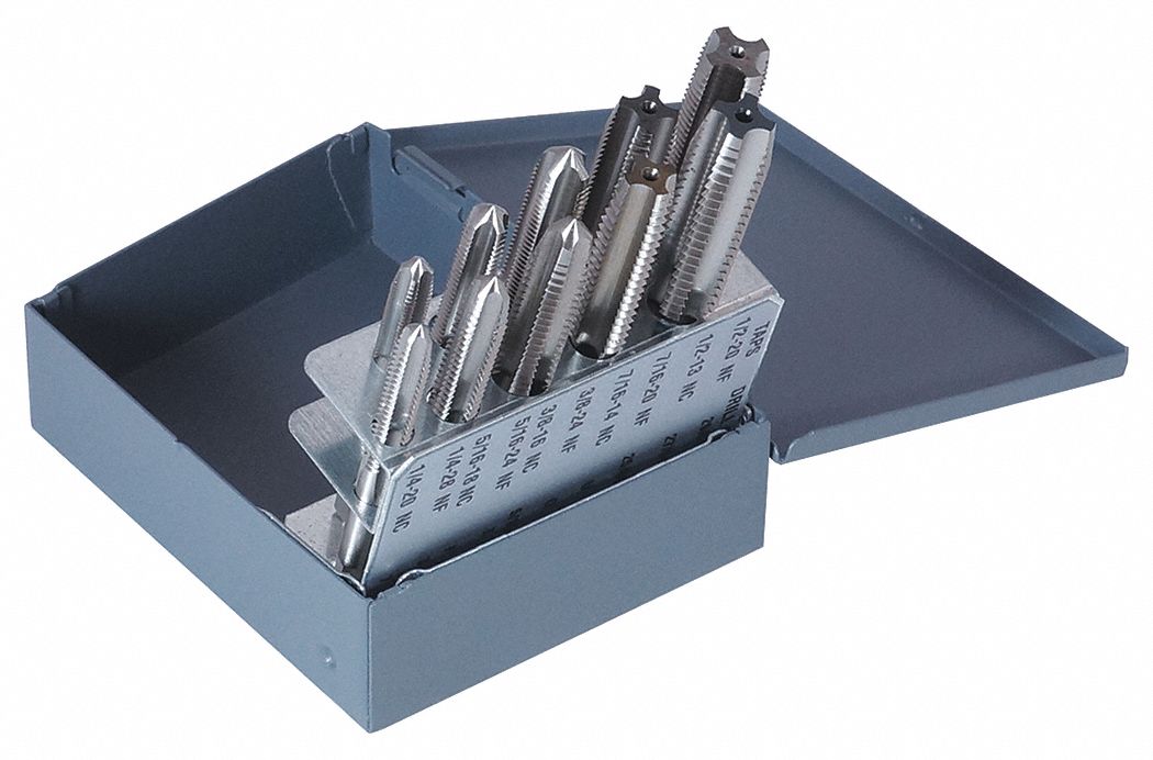Three Piece Tap Kit 1/4 HSS