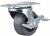 Plate Caster Swivel Rubber 2 7/16 H