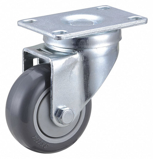 Plate Caster Swivel Polyurethane 4 1/4 H