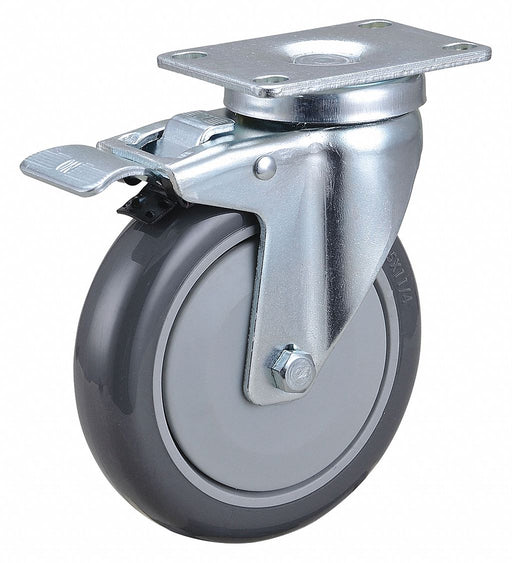 PlateCaster Swivel Polyurethane 6 3/16 H