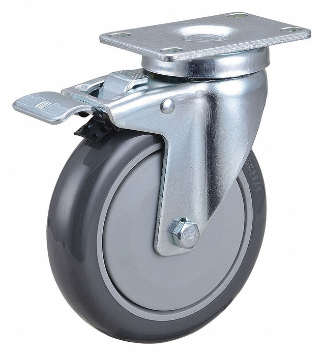 PlateCaster Swivel Polyurethane 6 3/16 H