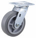 Plate Caster Swivel Rubber 7 1/2 H