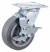 Plate Caster Swivel Rubber 7 1/2 H