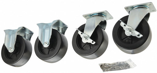 Plate Casters Rigid Swivel 6 H PK4