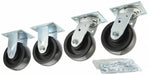 Plate Casters Rigid Swivel 6 1/2 H PK4