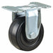 Plate Caster Rigid Rubber 3 3/4 H