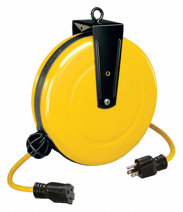Cord Reel 30ft 14 AWG Connector 125VAC